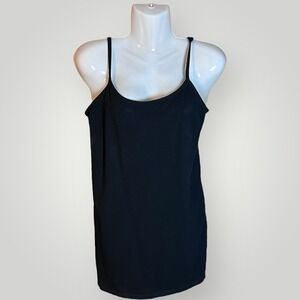 Torrid Y2k Black Babydoll Tank Adjust Straps Whimsygoth Dark Layer Witchy Sz 1